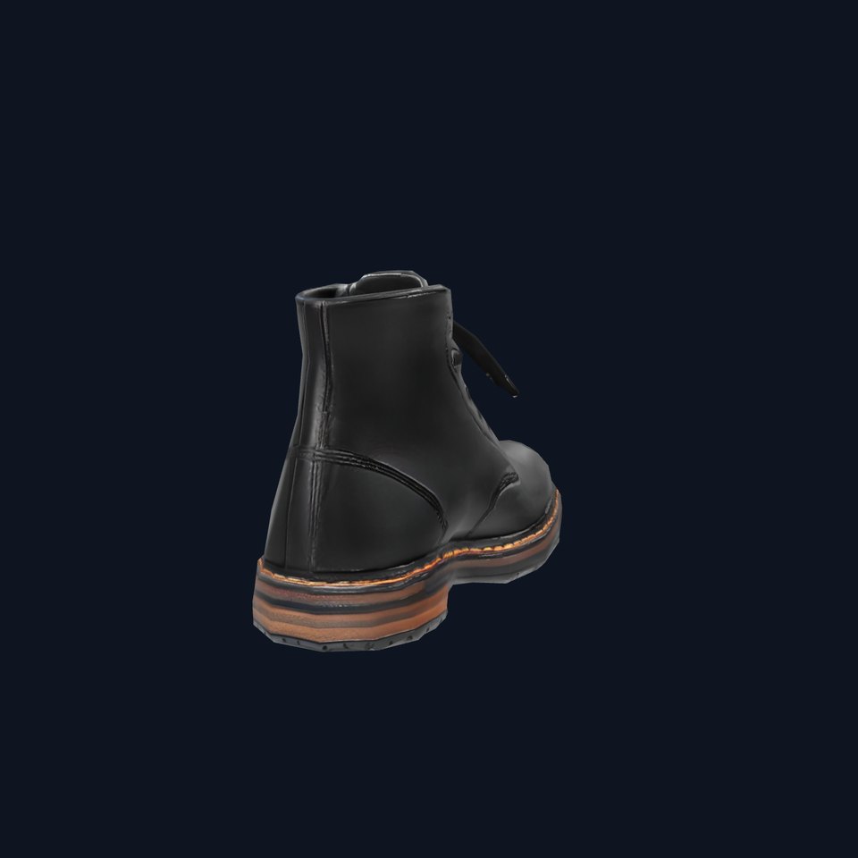 Classic Black Leather Boot model pack